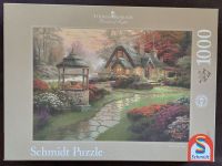 Schmidt Puzzle - Kinkade - Haus mit Brunnen - 1000 Teile Rheinland-Pfalz - Güllesheim Vorschau