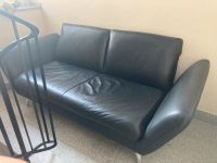 Schwarze, gemütliche Leder Couch // Sofa, 2-Sitzer Koinor Düsseldorf - Friedrichstadt Vorschau