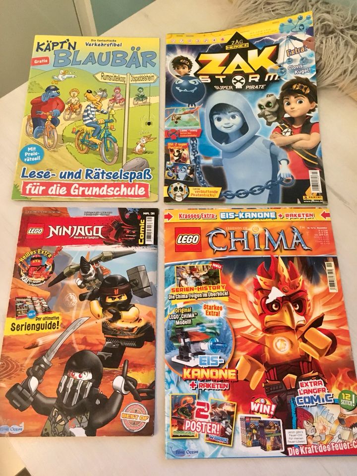 4 Kinder Zeitschriften LEGO NINJAGO ZAK Storm Käptn Blaubär in Stuttgart