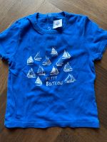 Petit Bateau Jungen T-Shirt Blau Boote Gr. 86/24M Baden-Württemberg - Künzelsau Vorschau