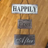 Wand- oder Türschild „Happily ever After" für Hochzeiten Kr. München - Garching b München Vorschau