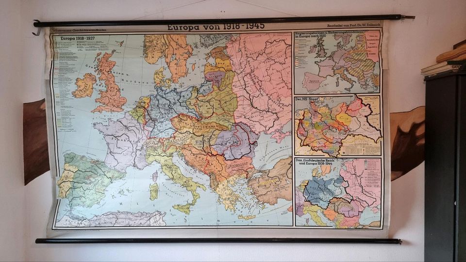 Schulkarte Europa von 1918-1945 Wandkarte in Elmshorn