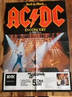 Tourplakat AC/DC, Bremen 1980,  Back in Black, Tour Poster Bielefeld - Brackwede Vorschau