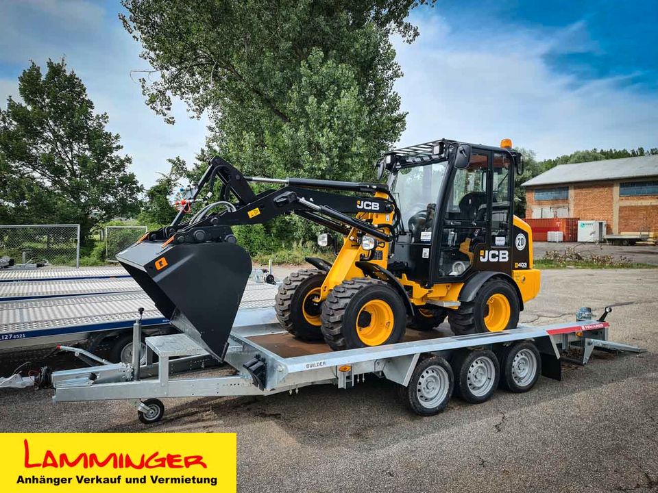 Maschinentransporter Anhänger für Minibagger Arbeitsbühne 3500 kg in Waging am See