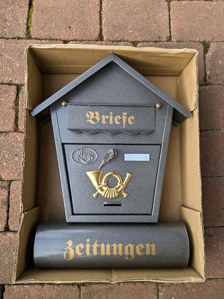 Retro Briefkasten mit Zeitungsfach in Großostheim
