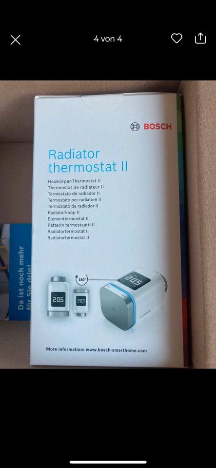 Bosch Smart Home Controller 2 Heizkörper Thermostat 2 Neu in Zirndorf