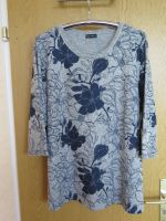 Damen Pullover Gr. 50 florales Muster grau-blau Dresden - Innere Altstadt Vorschau