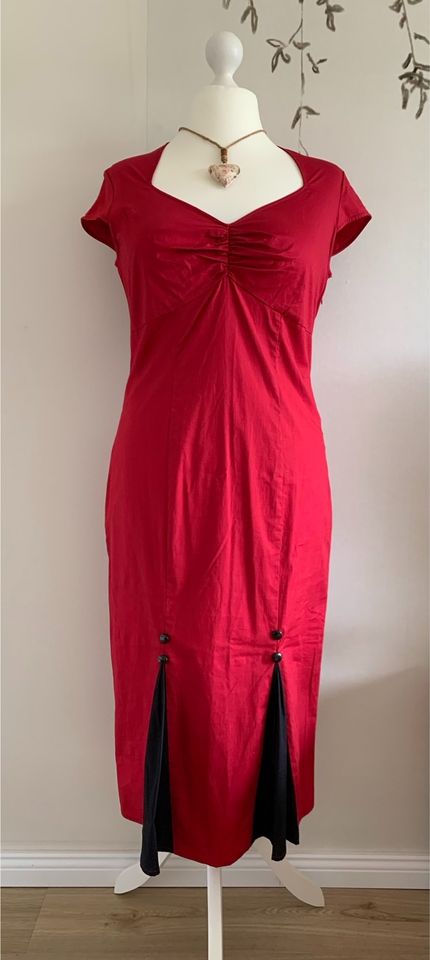 Kleid Midi Strandkleid Leinen 100 %  Gr. L Weiß in Barmstedt