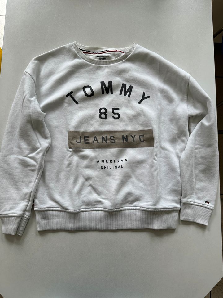 Tommy Jeans Sweatpulli in weiß, Größe:S in Dülmen