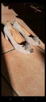 Gabor Pumps Peeptoes 6 1/2 gr 39,5 beige Samtleder Schleswig-Holstein - Tarp Vorschau