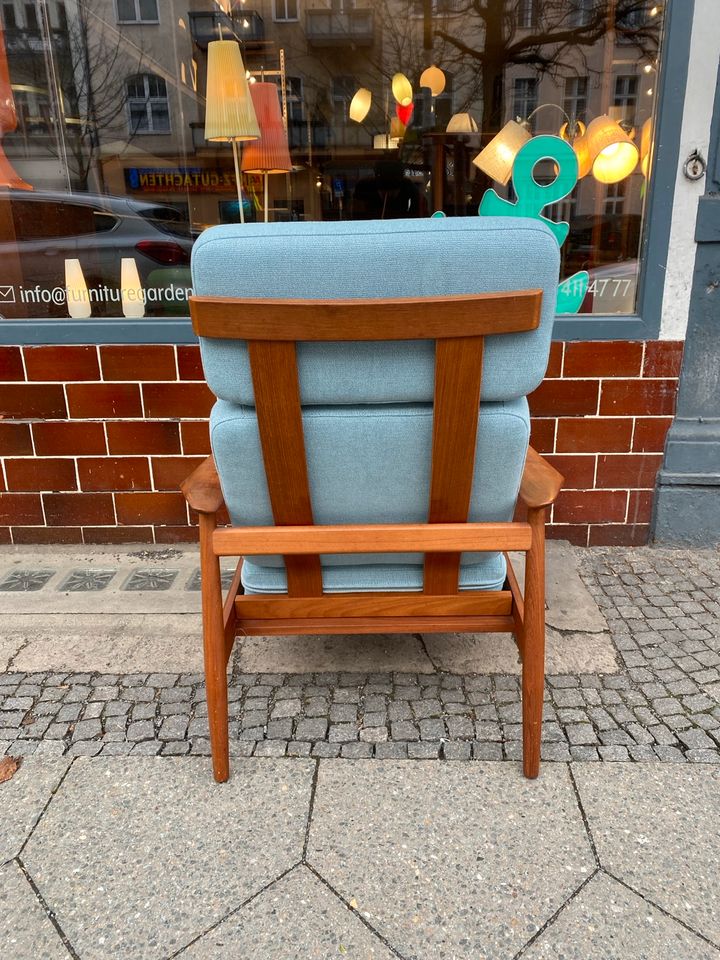 ◤  Arne Vodder Hochlehner Teak Sessel Ohrensessel Teakholz Model FD 164 Dänisch Design Danish mid Century Lounge Chair Stuhl 50er 60er 70er Vintage in Berlin