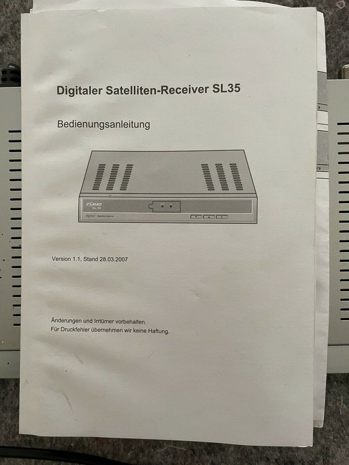 Digitaler Satelliten-Receiver COMAG SL 35 in Kirchberg (Hunsrück)