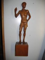 alte Holzfigur aus 1928 handgeschnitzt, Statue, Sieger-Pokal Eching (Niederbay) - Eching Vorschau
