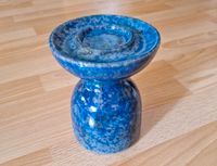 Pfrontner Keramik Handarbeit  Kerzenhalter Vintage, 15 cm, blau Hannover - Mitte Vorschau