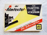 „Der Filmtexter“ - Buchstaben- und Montagetafel für Schmalfilme Niedersachsen - Wunstorf Vorschau