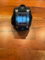 GUESS Herrenuhr mit schwarzen Lederarmband Bremen - Huchting Vorschau