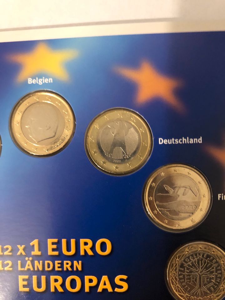 12 x 1 Euro aus 12 Ländern Europas in Ahrensburg