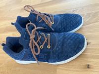 DC Sneaker blau Leder Kord Bayern - Ottenhofen Vorschau