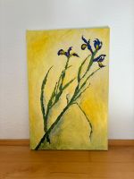 Acryl Bild auf Leinwand Iris Blume Garten Frühling 40 x 60 Unikat Wandsbek - Hamburg Bramfeld Vorschau