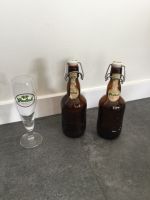 2 Grolsch Sammlerflaschen Bierflaschen mit Glas Nordrhein-Westfalen - Kerken Vorschau