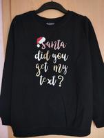 Weihnachtspulli mit Aufschrift Gr. S Hessen - Brechen Vorschau