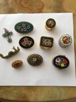 Mikromosaik Pillendose Brosche Kreuz Schatulle Millefiori Vintage Baden-Württemberg - Kirchardt Vorschau