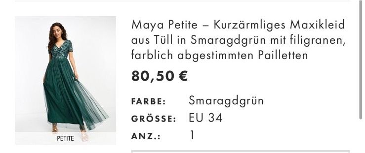 Maya Brautjungfern Kleid in Kronach