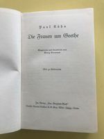 Lesenswertes Buch "Die Frauen um Goethe" von Paul Kühn, 547 S. Neuhausen-Nymphenburg - Neuhausen Vorschau