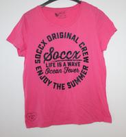 Shirt von SOCCX pink mit Glitzer Aufschrift Gr.42 44 46 Hessen - Dautphetal Vorschau