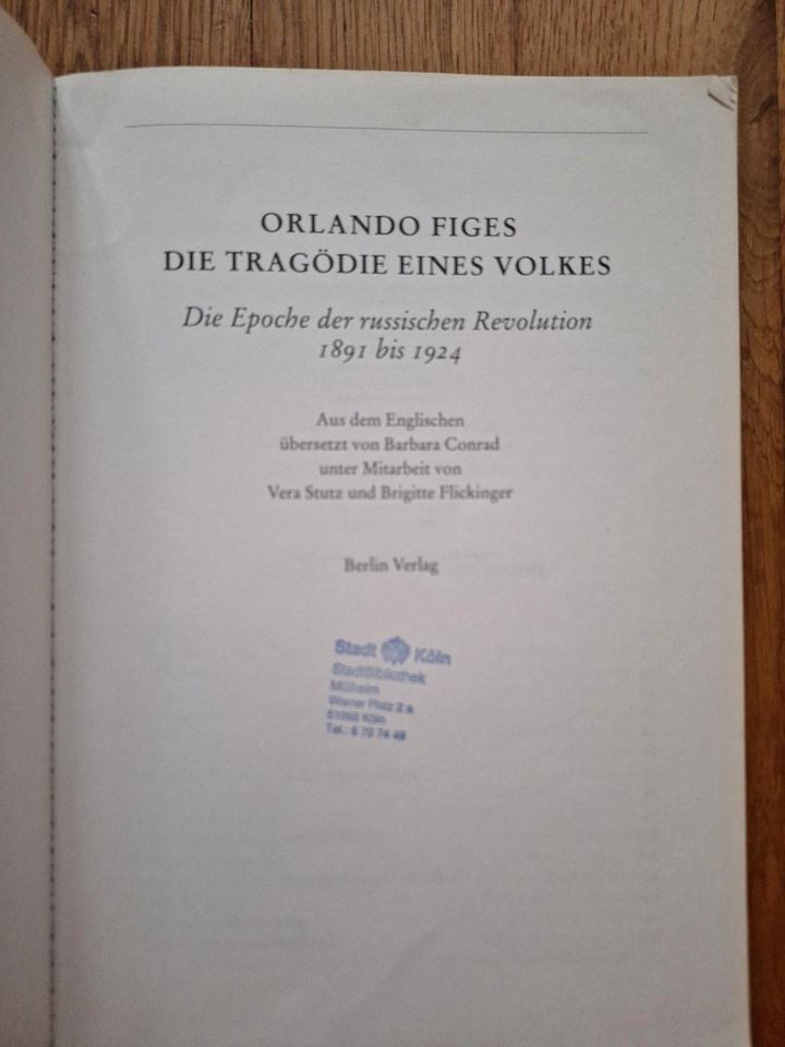 "Die Tragödie eines Volkes" Russland Revolution Weltkrieg in Köln