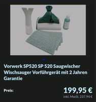 Vorwerk SP520 SP 520 Saugwischer Wischsauger Brandenburg - Königs Wusterhausen Vorschau