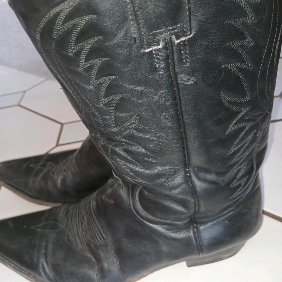 Leder Western Cowboy Biker Stiefel Boots Größe 48 Männer in Burgthann 