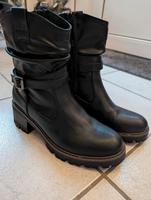 Stiefel schwarz Gr. 40 Niedersachsen - Hesel Vorschau