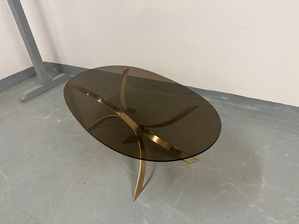 Couchtisch 60er 70er Messing Coffee Table Brass Space Age in Bremerhaven