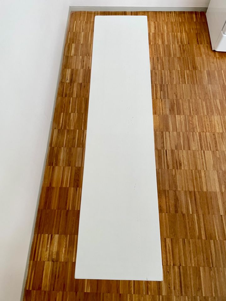 Sitzbank aus Eiche Massivholz - weiß lackiert in Essen