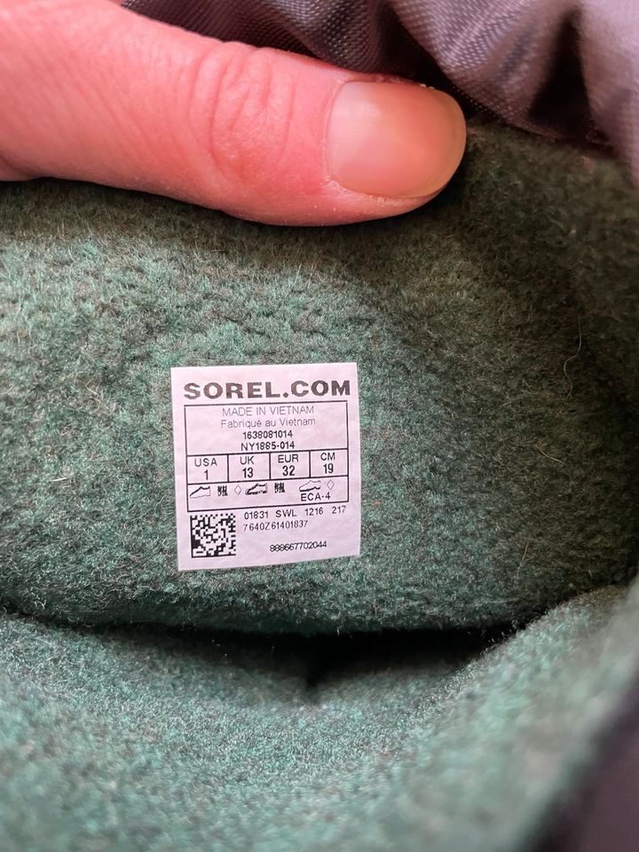 SOREL Flurry Schneestiefel 32, schwarz/blau/gelb *neuwertig* in Kempen