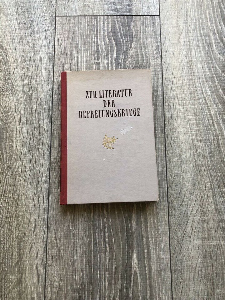 Zur Literatur der Befreiungskriege Volk und Wissen 1962 in Velten