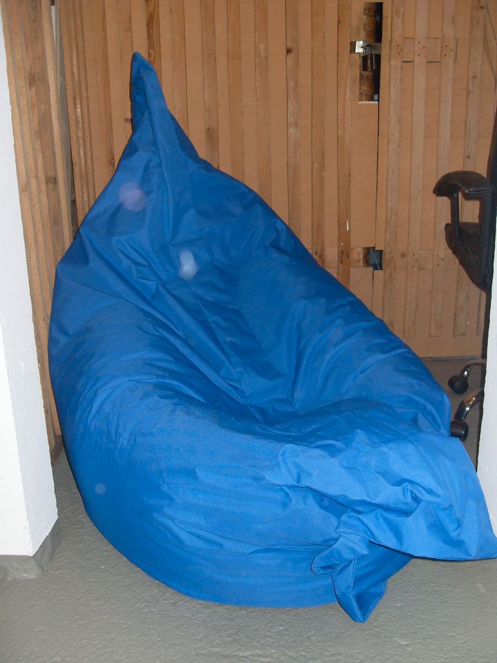 Sitzsack ca. 120x180 cm zum Sitzen & Liegen blau in Dresden