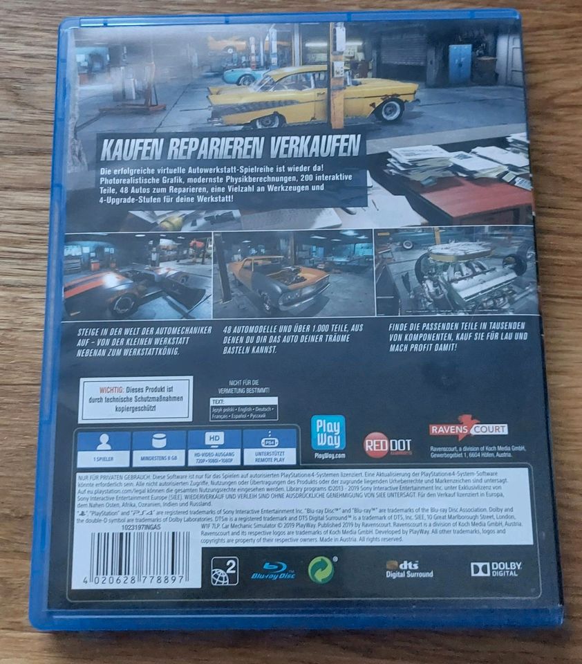 Autowerkstatt Simulator für PS4 in Bärenthal
