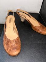 Sling Pumps Gabor TOP Gr. 7/ 39 braun LEDER Frankfurt am Main - Praunheim Vorschau