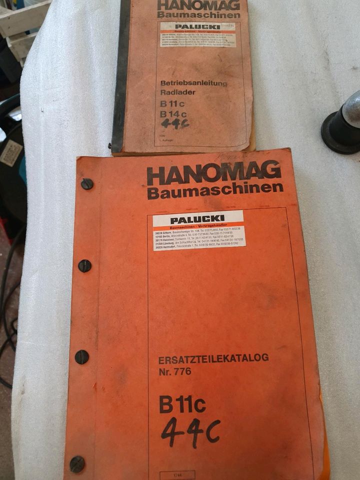Hanomag Betriebsanleitung Ersatzteilkatalog in Magdeburg
