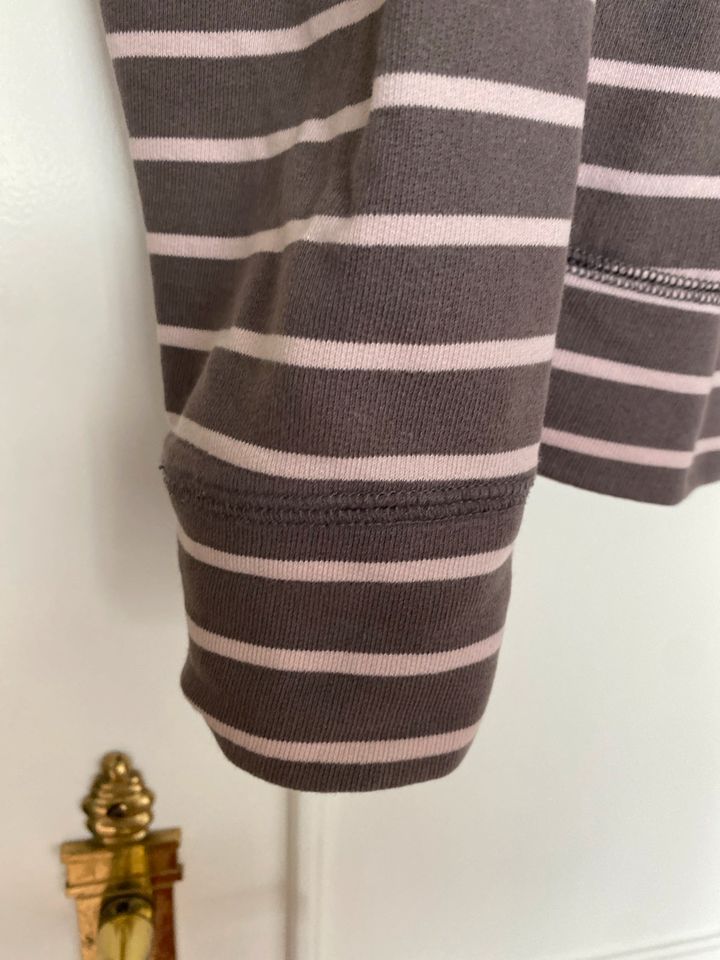 Boden Sweatjacke geringelt, grau/rosa, Größe UK20/48 in Krefeld