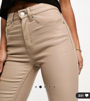 Beschichtete ASOS Skinny Jeans - beige - Größe W28 L26 Sachsen-Anhalt - Magdeburg Vorschau