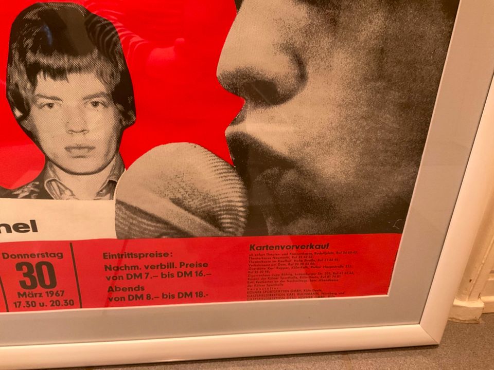 Originales Rolling Stones Konzertplakat von 1967 (Köln) in Oberursel (Taunus)