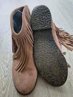Stiefeletten hellbraun mit Fransen Größe 37 Kr. Dachau - Bergkirchen Vorschau