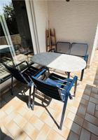 Outdoor Sitzmöbel (1x Tisch, 2x Stühle,1x 2-er Sitzbank) Metall Rheinland-Pfalz - Altrip Vorschau