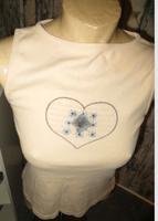 Neuw. STREET ONE T-Shirt Top  Beige Herz - dezentes Glitzer  M 38 Niedersachsen - Ilsede Vorschau
