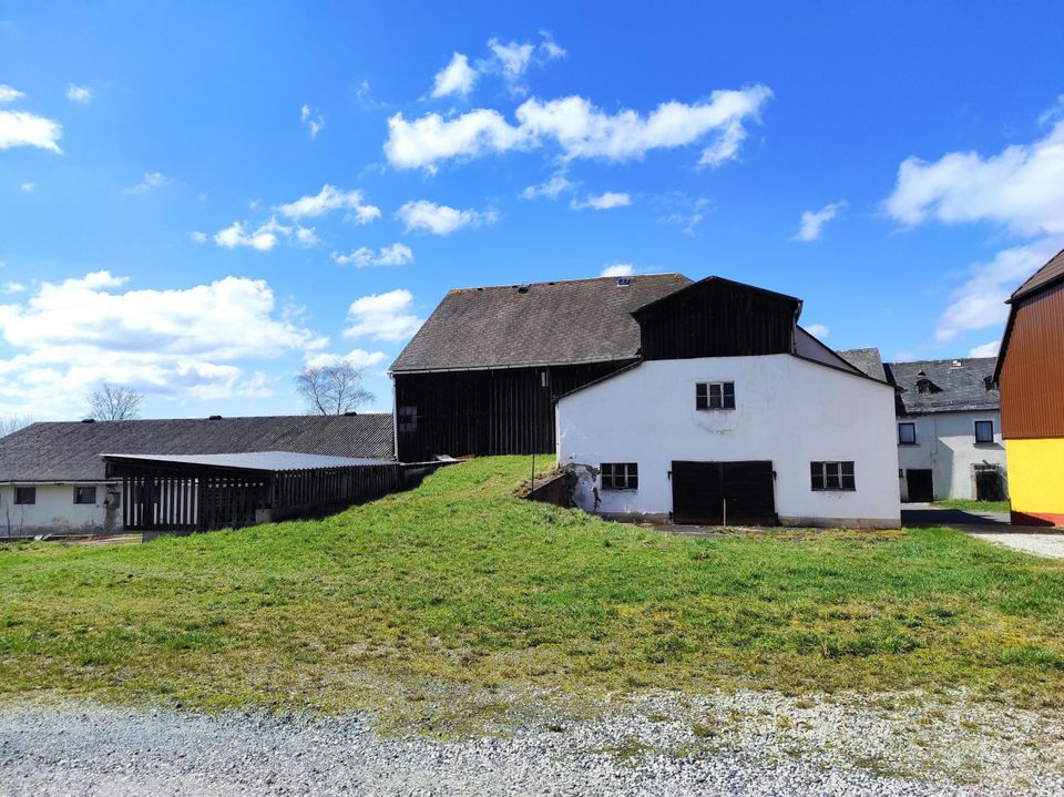 Großes Wohnhaus + Wiese + Stallungen, für Pferde? in Kirchenlamitz