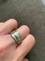 Moderner Ring mit Riefen 925 Silber Bayern - Aschaffenburg Vorschau