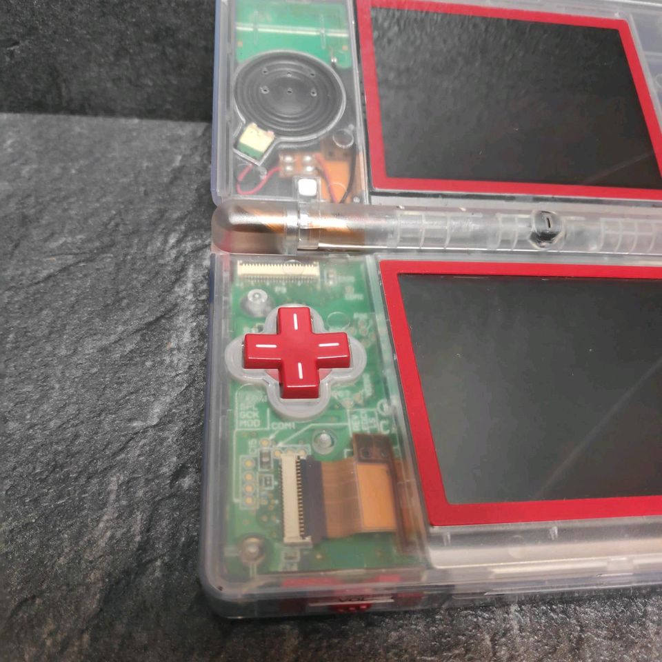 Nintendo DS Lite transparent rot Mod durchsichtig in Harsewinkel